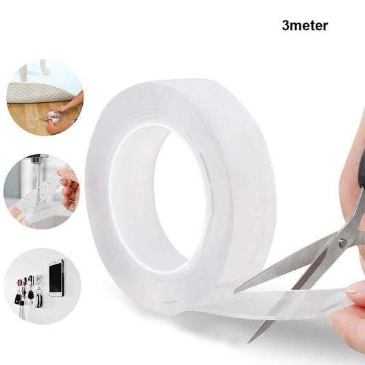Double-Sided Nano Adhesive Tape – 3m Washable, Traceless Gel Tape for Multipurpose Use