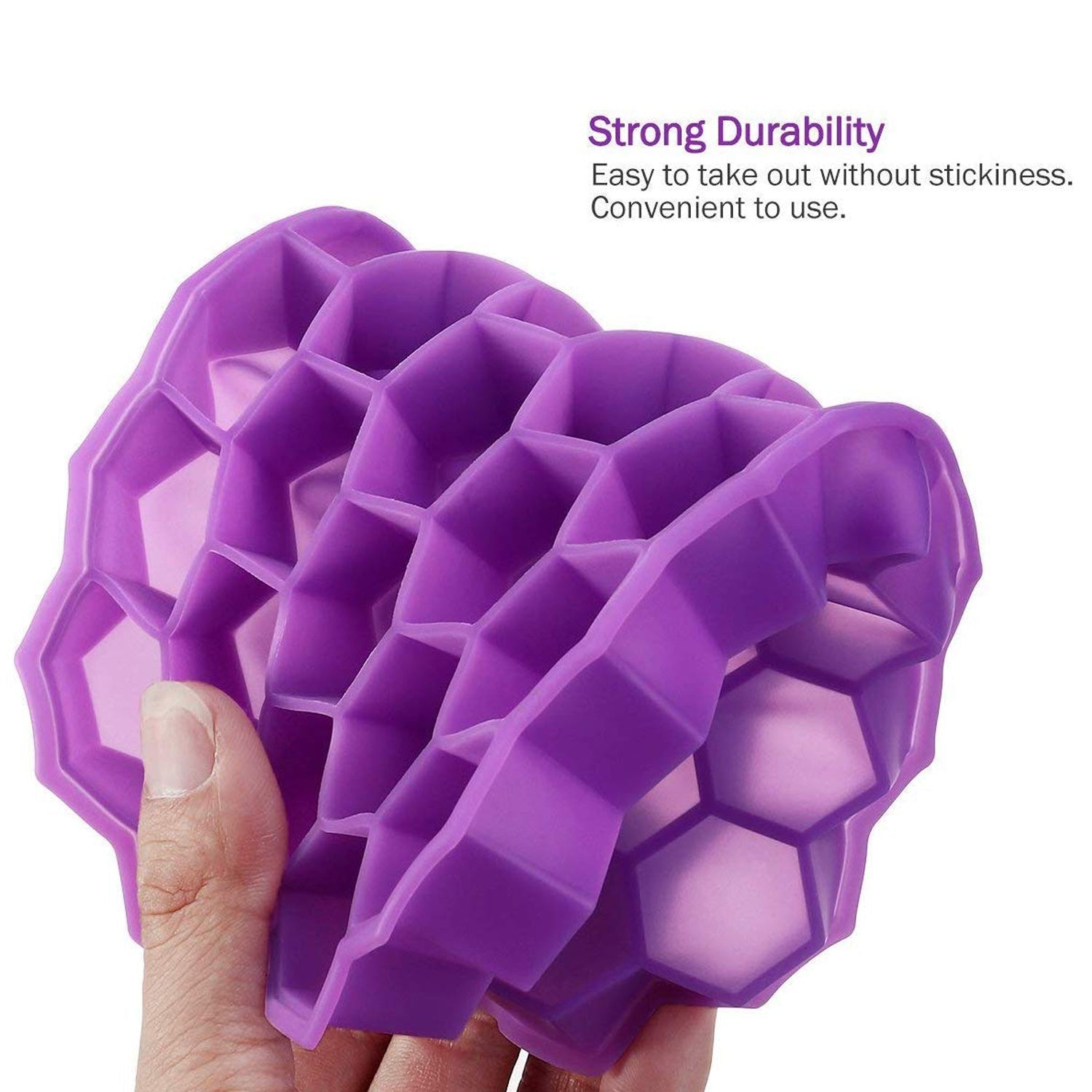 Silicone Ice Cube Tray – 32 Cavity, Easy-Release, Multicolor Mould
