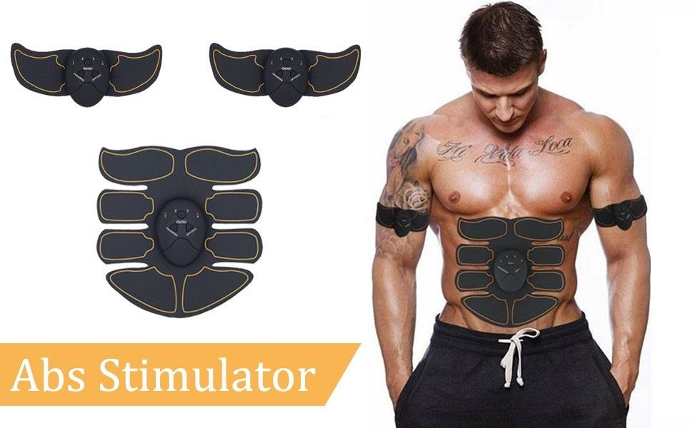 Wireless ABS Exerciser shown with control unit