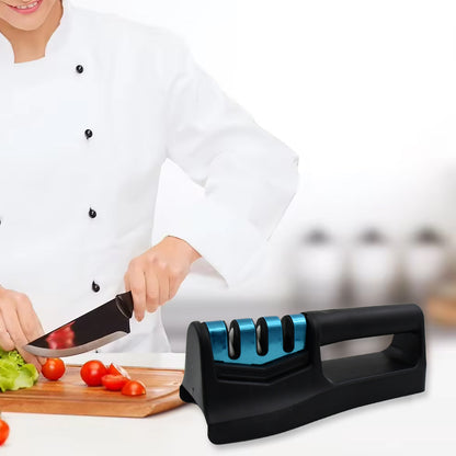 Kitchen Knife Sharpener – With Vegetable Chopper & Fish Scale Remover