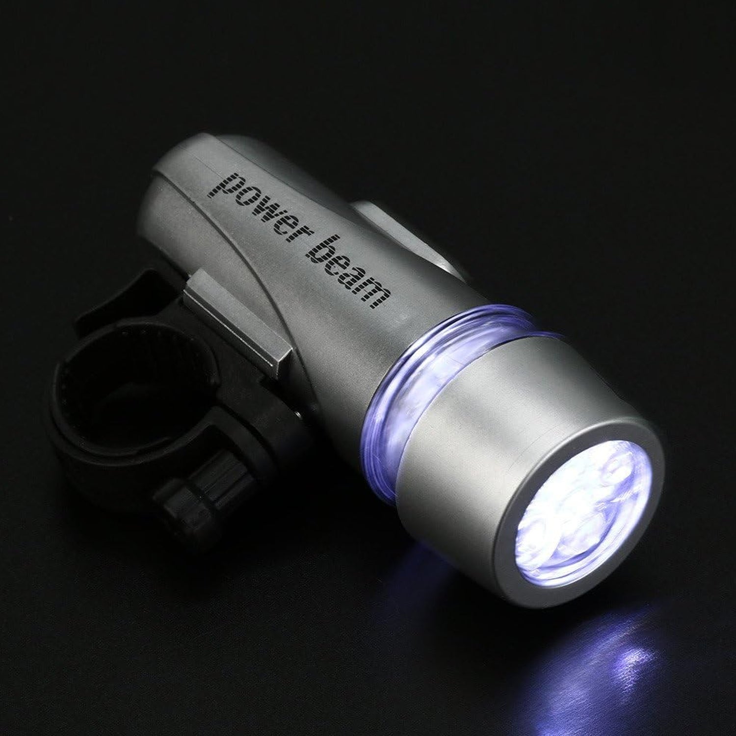 Power Beam LED Bicycle Headlight compact size display