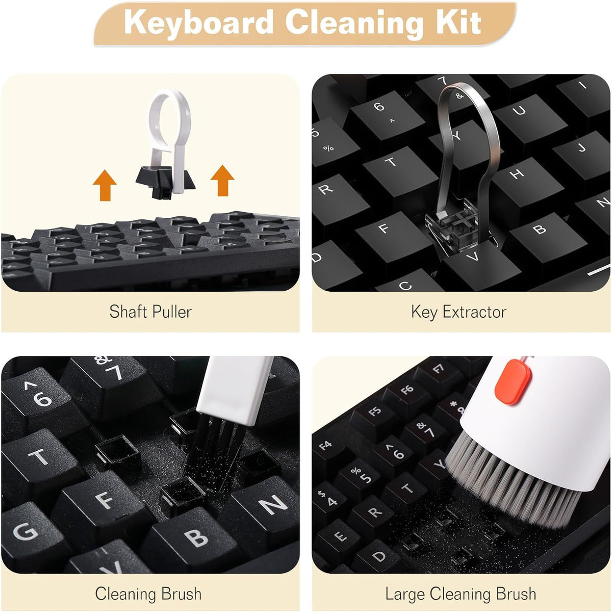 Compact 20-in-1 Electronic Cleaning Kit with all tools organized