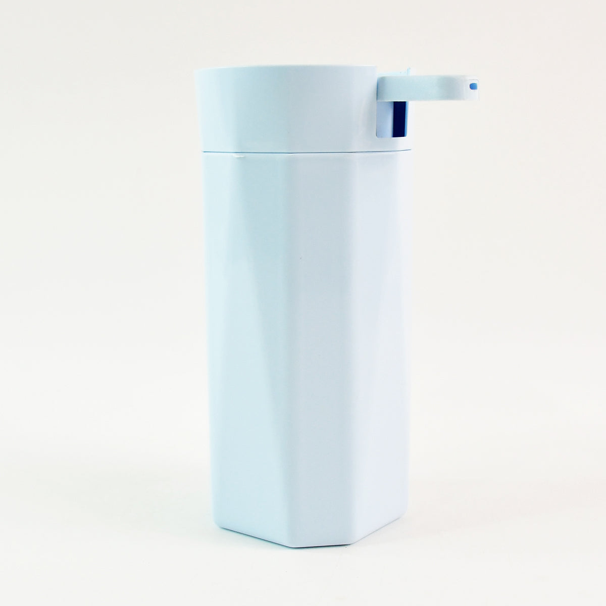 Side view of Apex Push It! hexagonal liquid dispenser