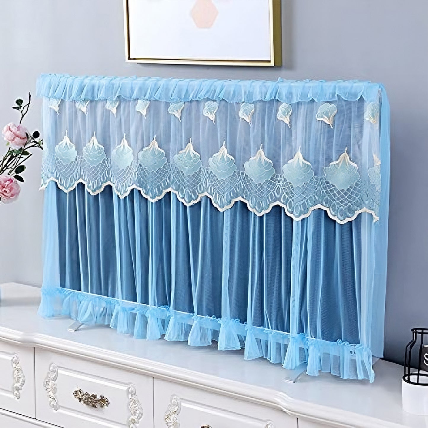 Dustproof TV Screen Protector – Cloth Cover for 55-Inch Indoor TV