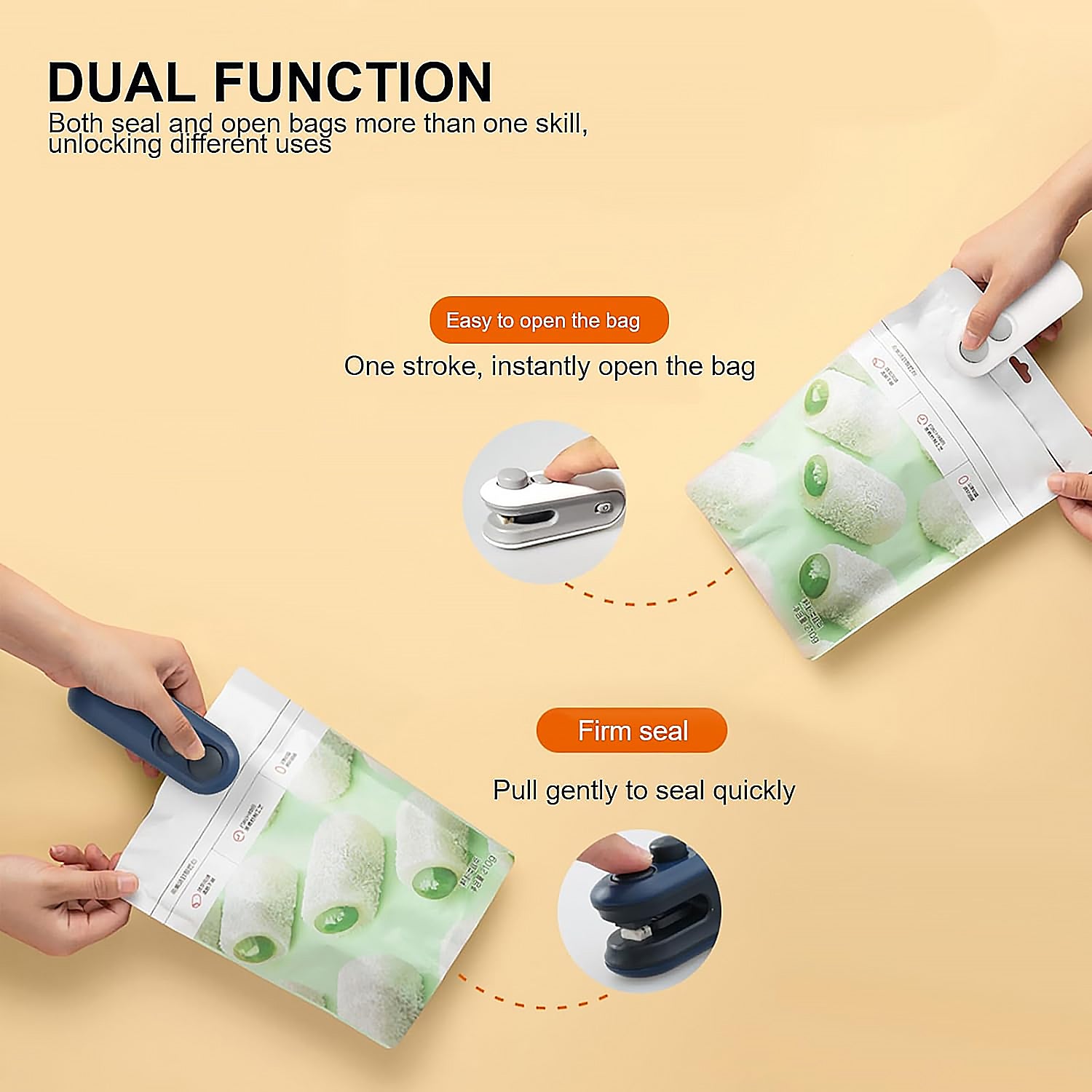 2-in-1 Mini Bag Sealer & Cutter – Portable USB Heat Sealer for Food Storage & Snacks