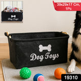 Pet Toy Storage Basket – Felt Organiser for Dog Toys & Essentials