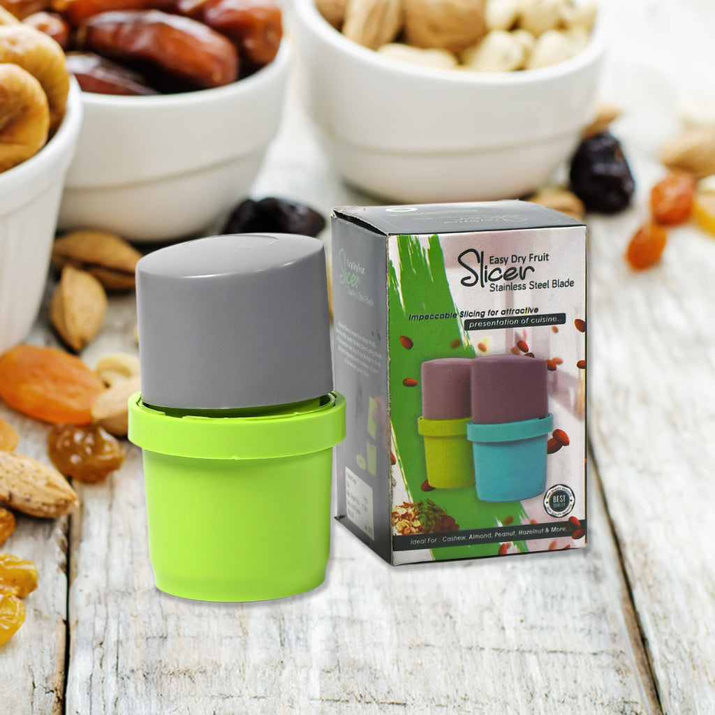 Dry Fruit Grinder and Chocolate Cutter with 3-in-1 Blade Multicolor