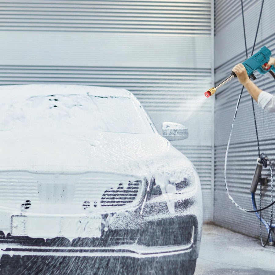 98v High Pressure Wireless Car Washer Kit With Battery And Accessories (1 Set)