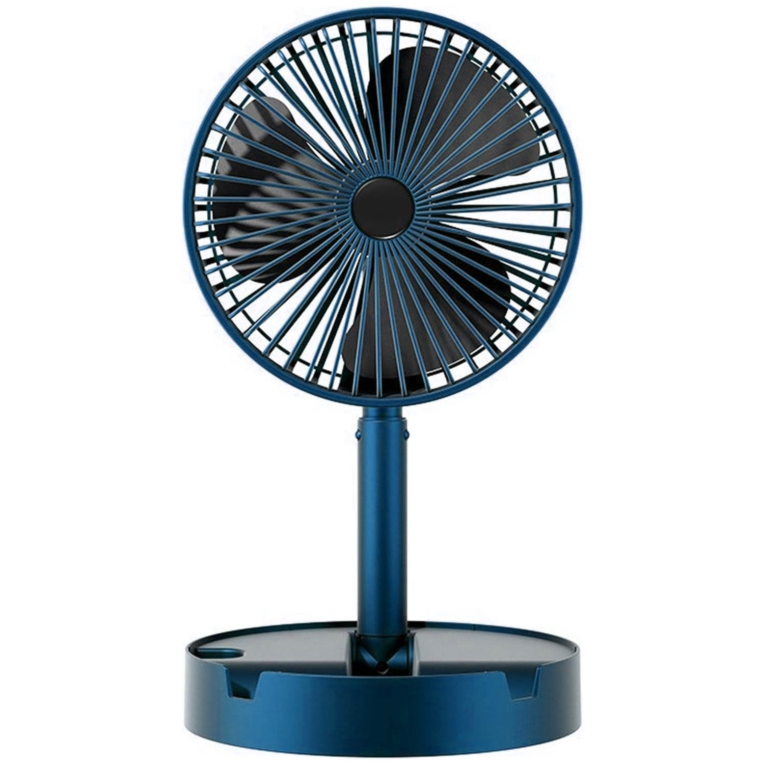 Telescopic Electric Desktop Fan – Height Adjustable, Foldable & Portable Table Fan for Travel & Office (Battery Not Included)