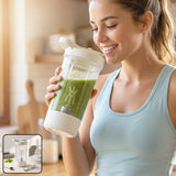 400ml USB Rechargeable Electric Self Stirring Protein Shaker Bottle