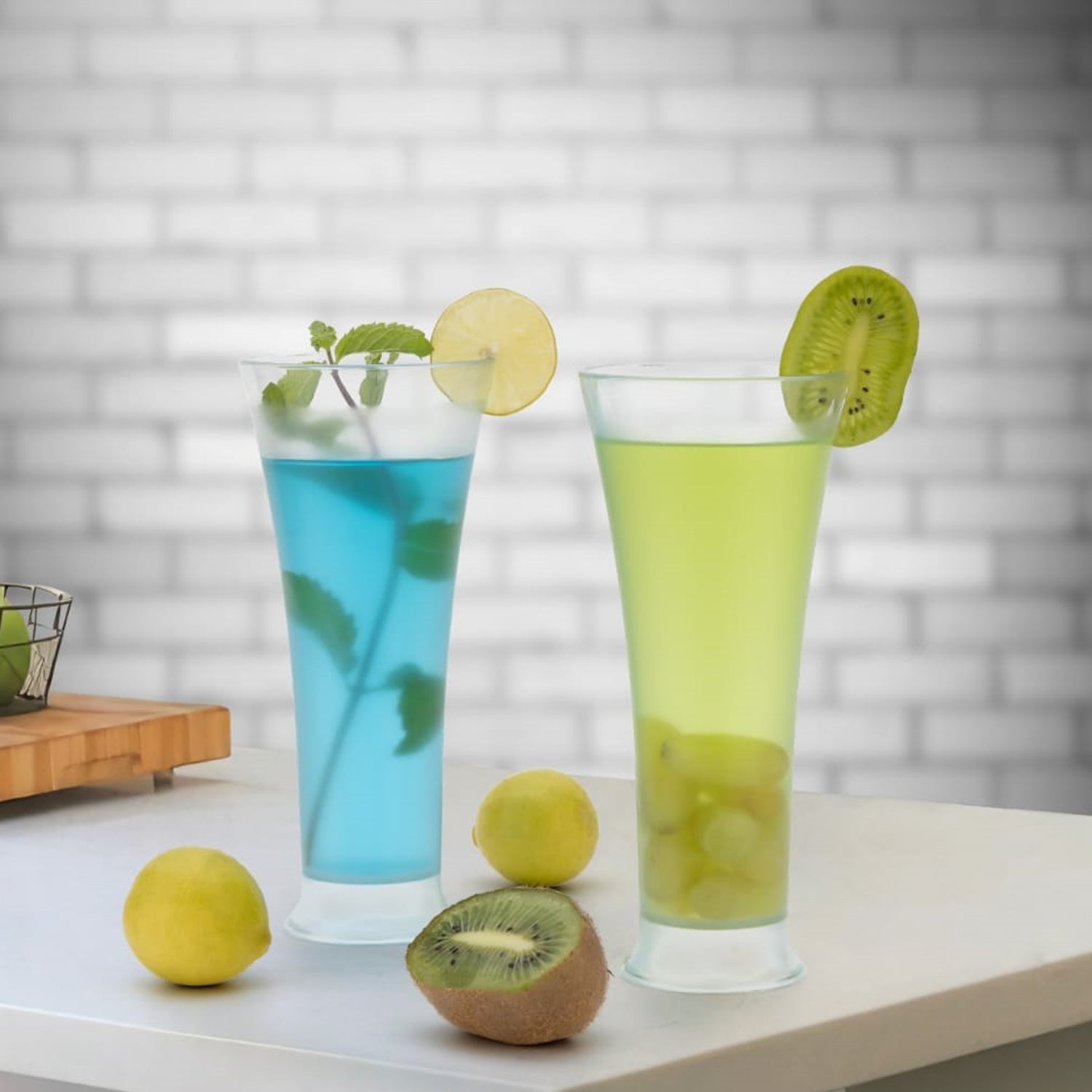 Faluda & Juice Glass Set – High-Quality Transparent Drinking Glasses, Set of 6 (300ml)