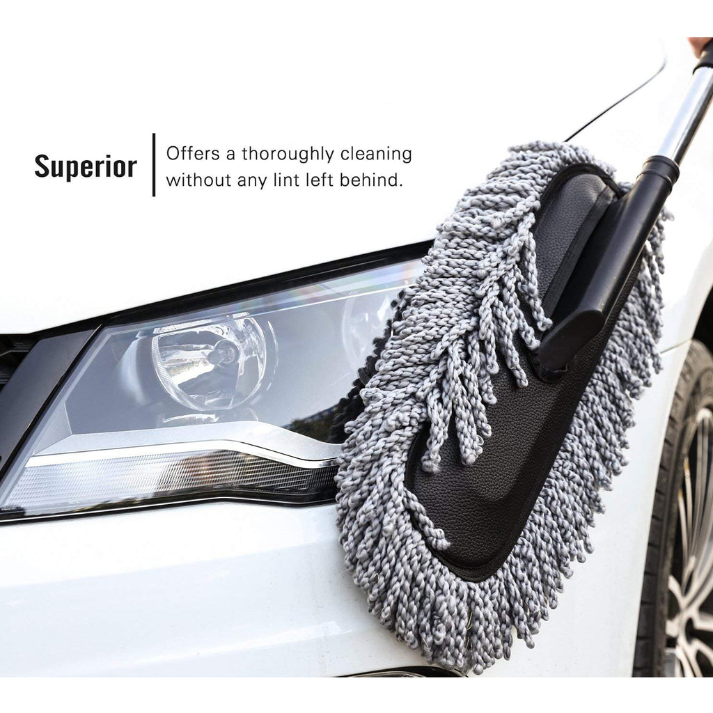 4749 Car Duster with long retractable soft non-slip handle