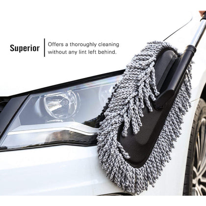 4749 Car Duster with long retractable soft non-slip handle