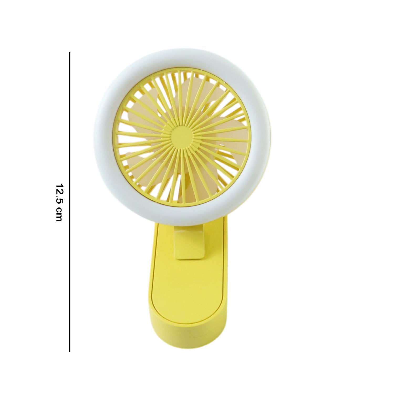 Adjustable angle portable rechargeable mini fan