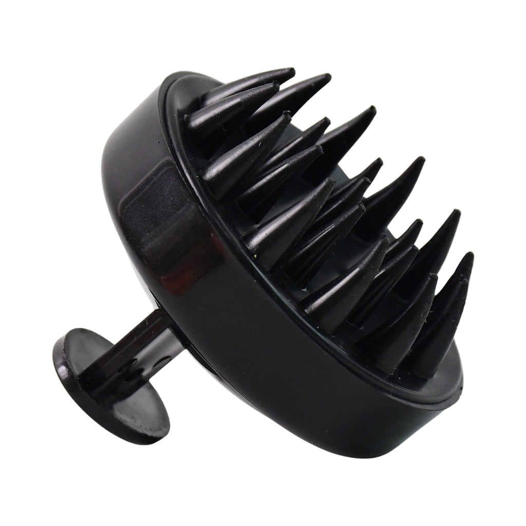 Using scalp massager shampoo brush during hair wash