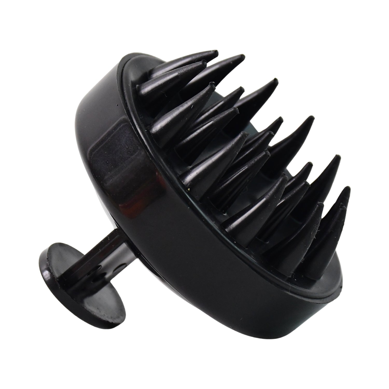Using scalp massager shampoo brush during hair wash