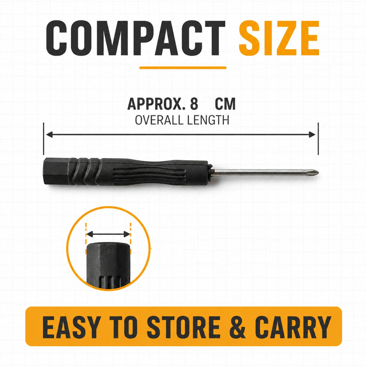 Mini Precision Phillips Screwdriver With Steel Shaft For Home Repair (1 Piece)
