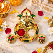 5998 Ganesha Shaped Haldi Kumkum Thali Holder Pooja Return Gift Indian Housewarming Gifts Shivratri Wedding Favor Navarathri Favors Baby Shower Janmashtami Rakasha Bandhan Special