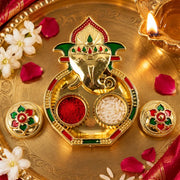 5998 Ganesha Shaped Haldi Kumkum Thali Holder Pooja Return Gift Indian Housewarming Gifts Shivratri Wedding Favor Navarathri Favors Baby Shower Janmashtami Rakasha Bandhan Special