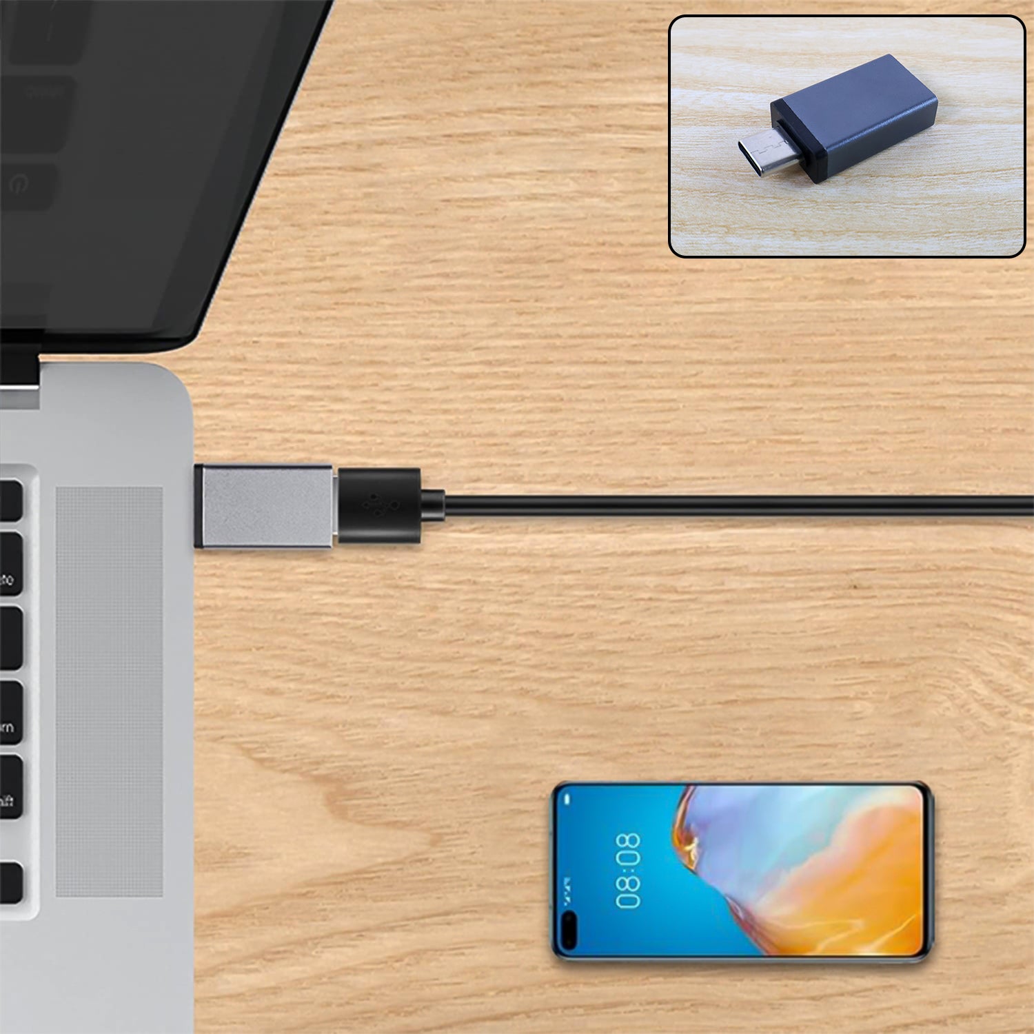 Type-C OTG Adapter Pen Drive packaging