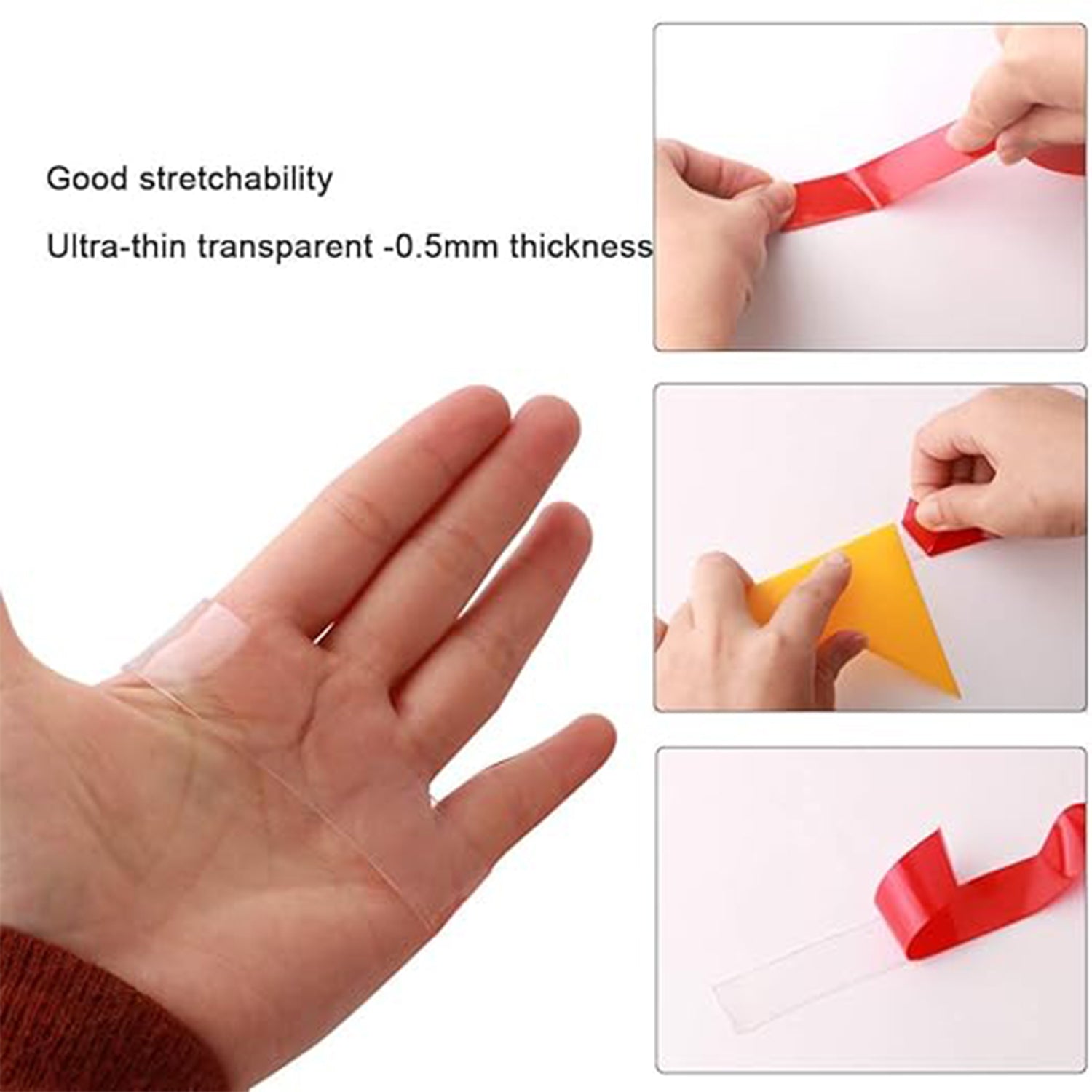 Close-up of Heavy Duty Transparent Acrylic Foam Mounting Tape