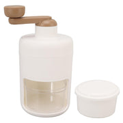 Mini ice crusher with comfortable handle and stable base
