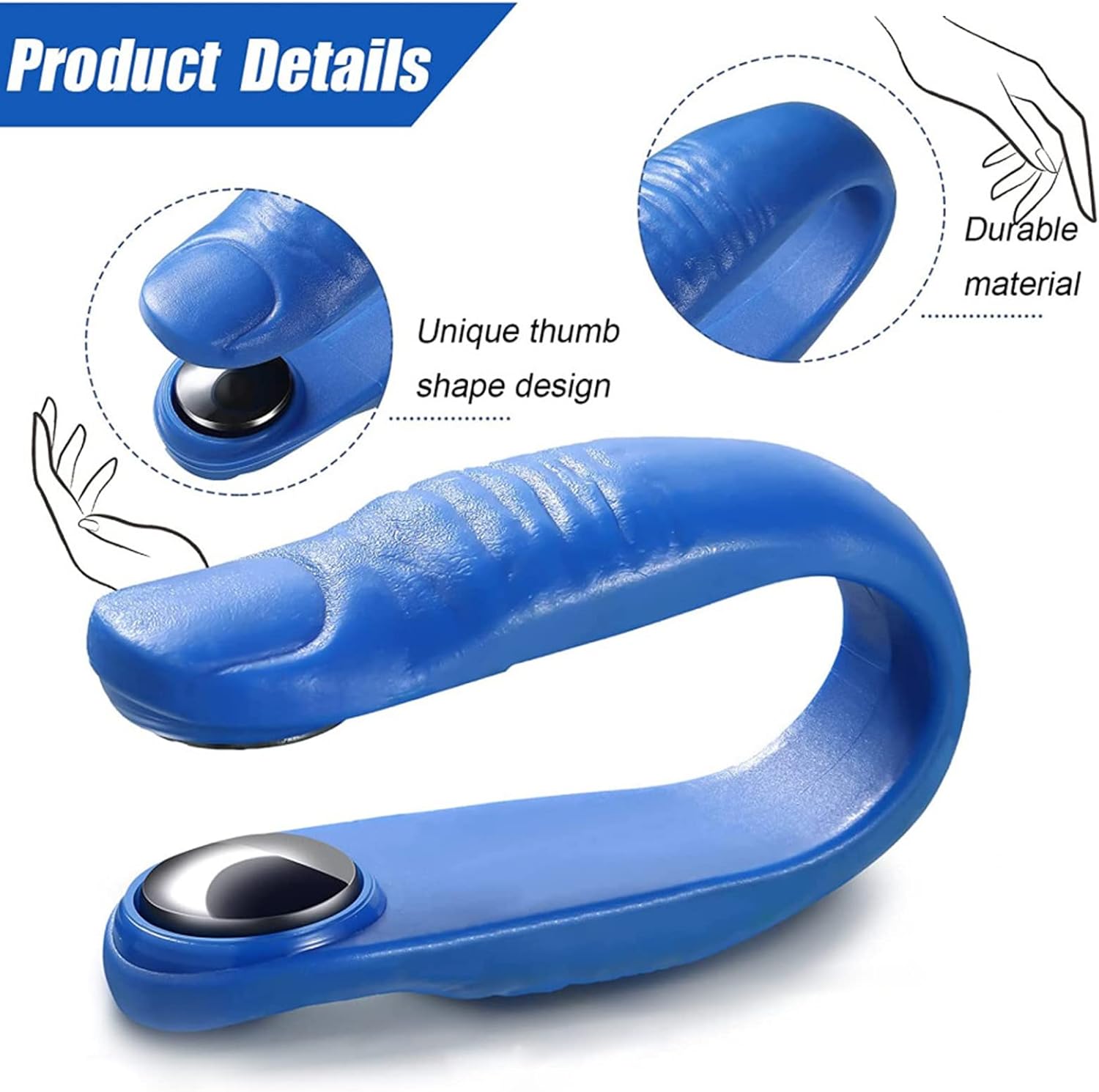 Side view of Sugar Control Acupressure Hand Pressure Point Clip