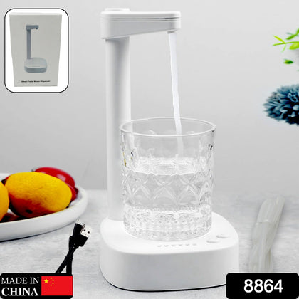 USB charging desktop water dispenser on a clean counter