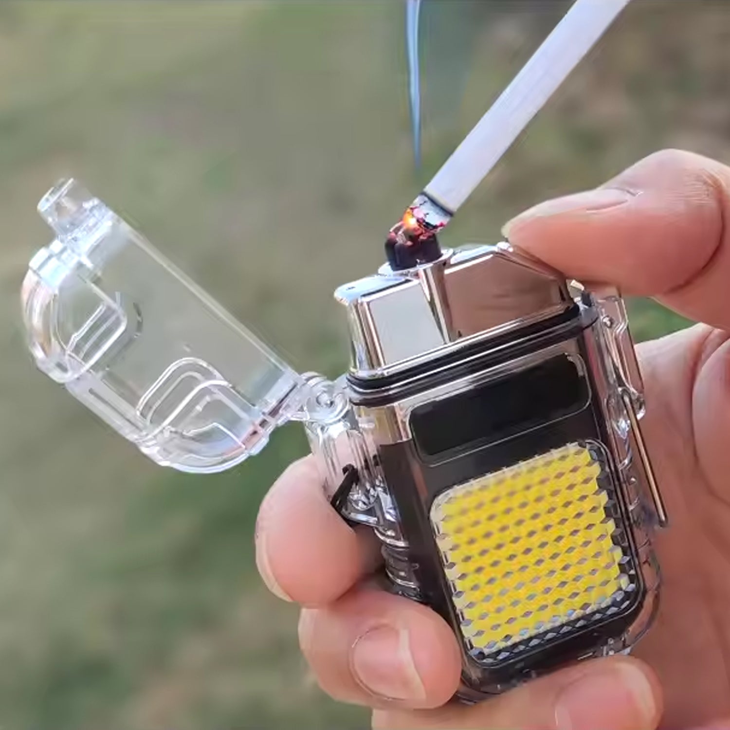 3 lighting modes demonstration of COB flashlight