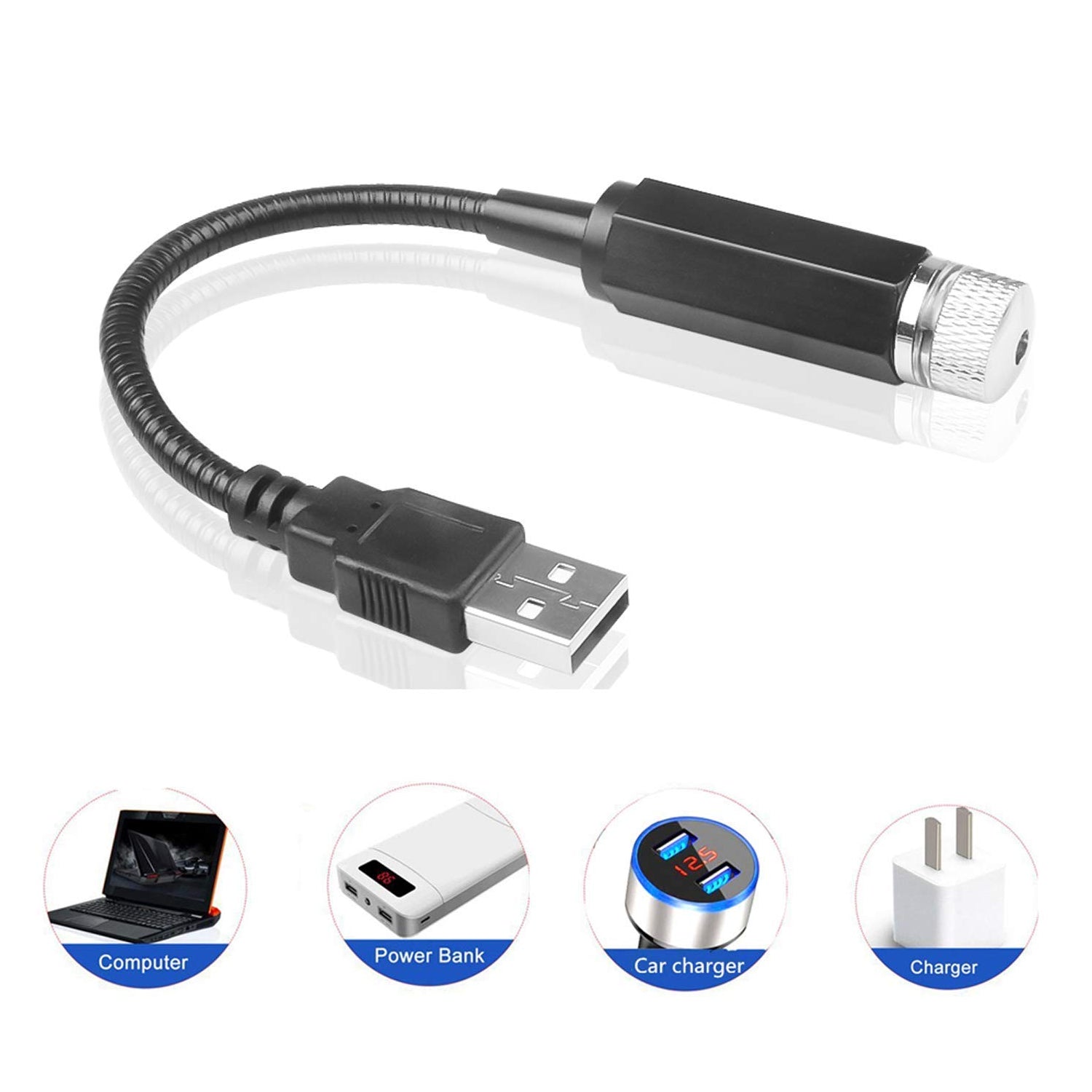 USB powered 7290 Galaxy Laser Light for car interior decoration