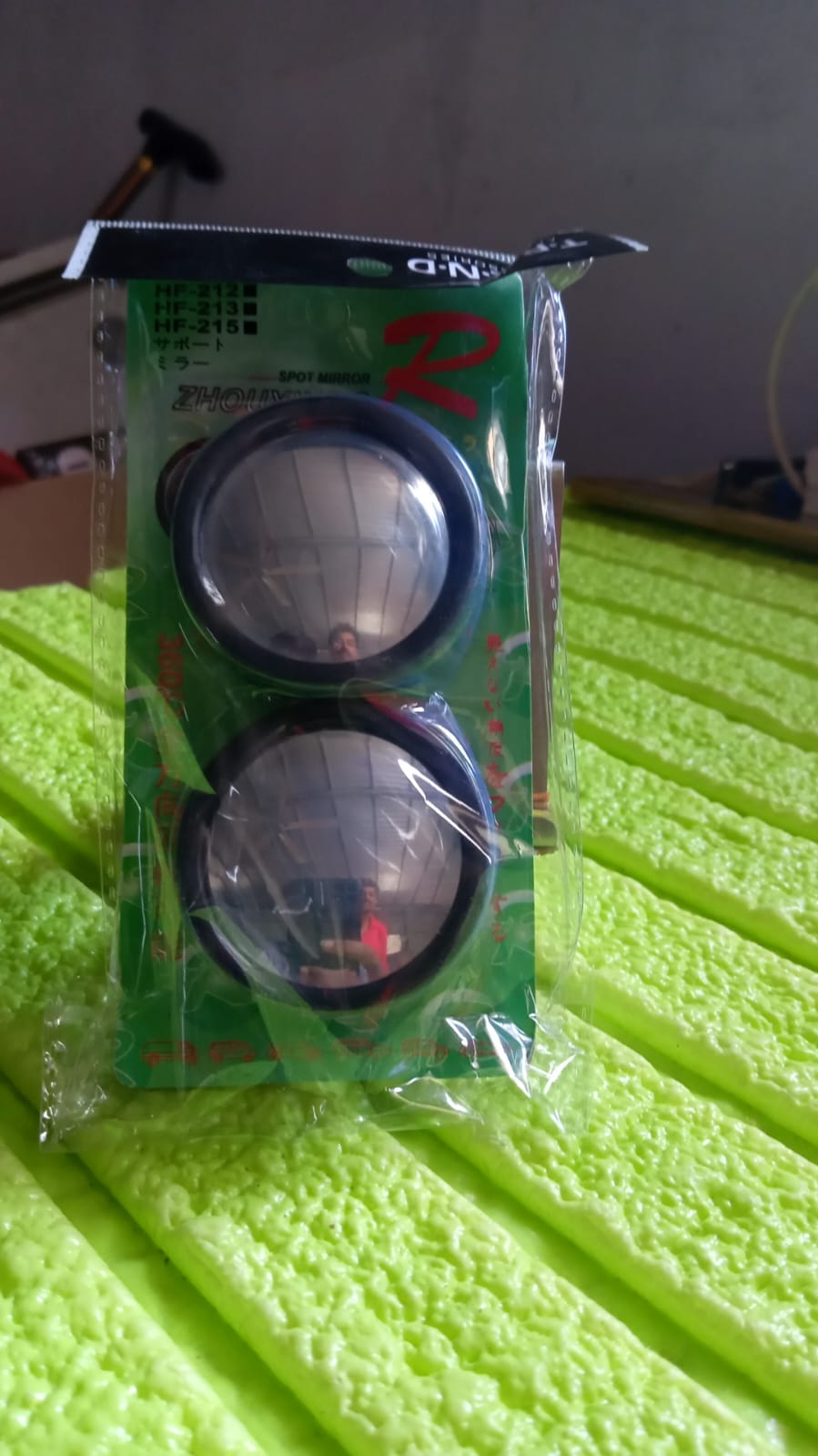 Blind spot mirror adhered to car side mirror with strong 3M adhesive
