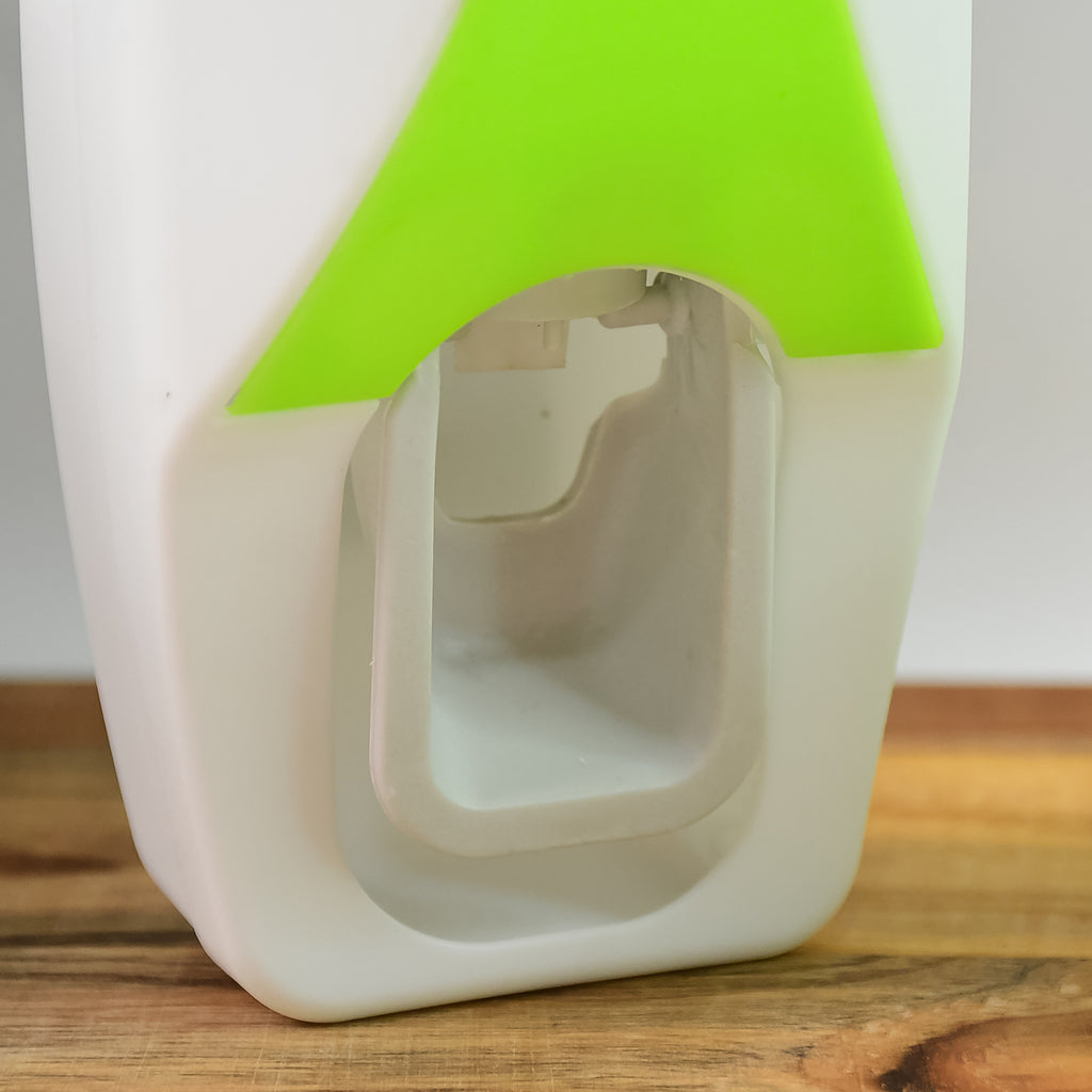 Wall-mounted toothpaste dispenser with five toothbrushes