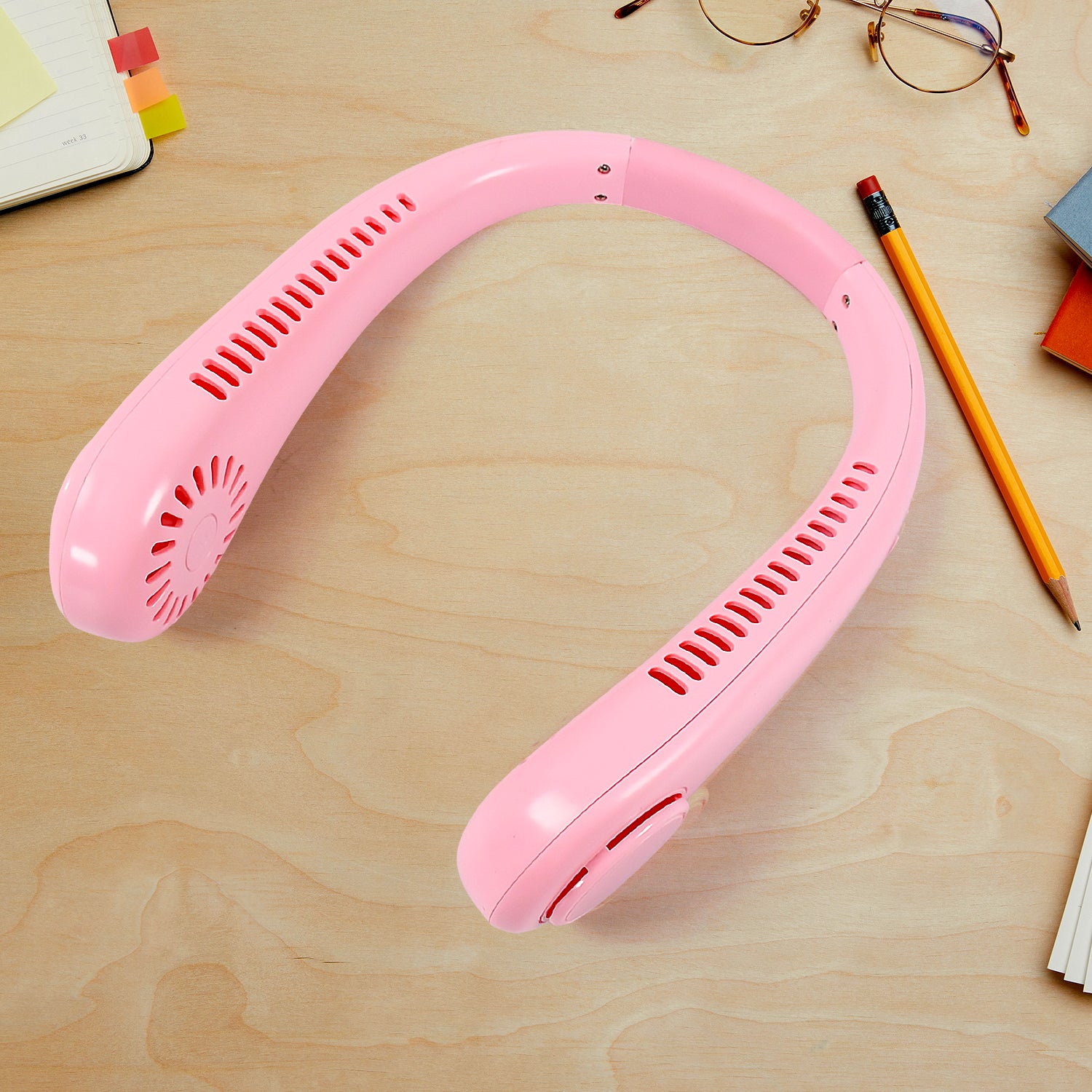 Portable Neck Fan – Hands Free Bladeless 360° Cooling USB Rechargeable Wearable Personal Fan for Travel & Outdoor Use