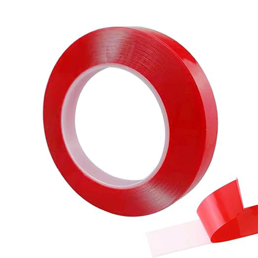 Heavy Duty Transparent Acrylic Foam Mounting Tape applied on surface