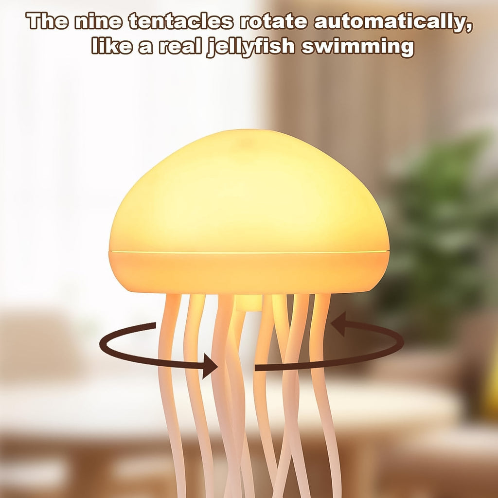 Decorative jellyfish light in a modern home setting