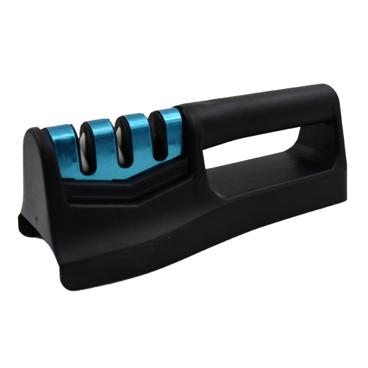 Knife sharpener used on serrated knife blade