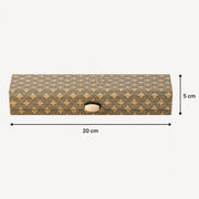 Decorative Wooden Empty Gift Box With Roll-up Lid For Elegant Gift Presentation