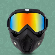 Side angle of durable TPU frame motorcycle goggles
