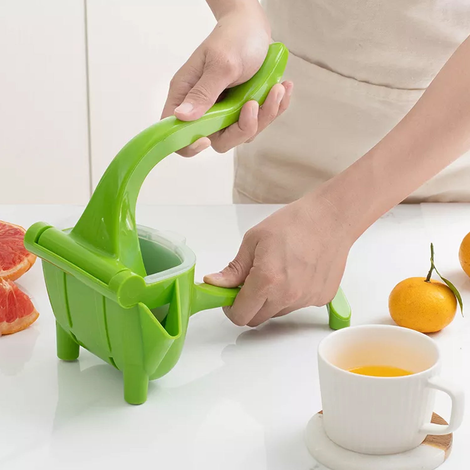 Heavy Duty Manual Juice Press – Handheld Fruit Squeezer Juicer