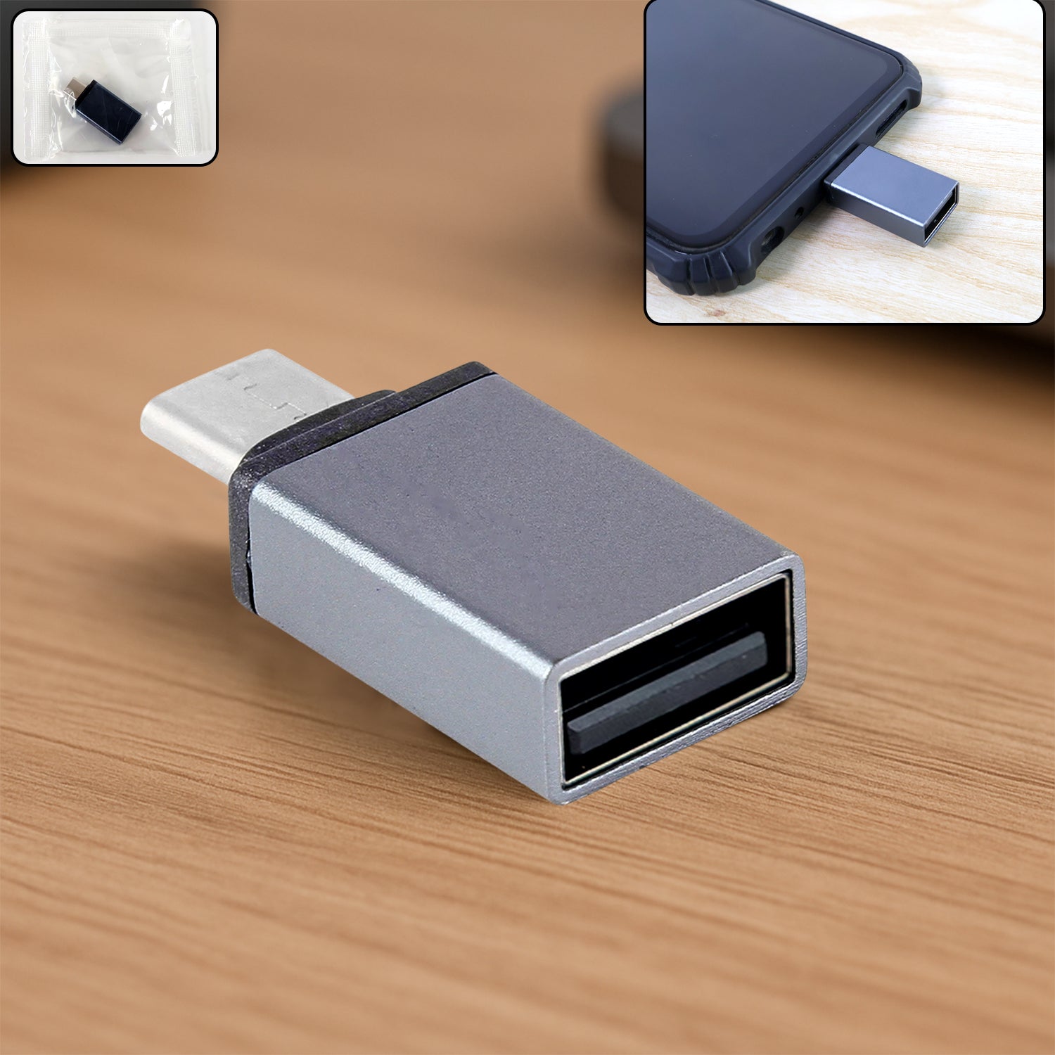Type-C OTG Adapter Pen Drive close-up connector