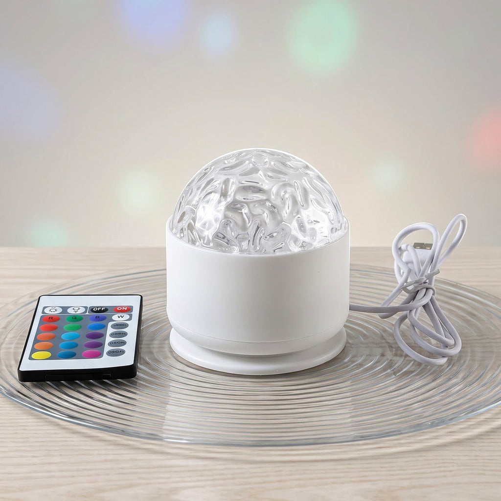 Led Starry Projection Night Light With Remote For Bedroom Ambient Decor (1 Set)