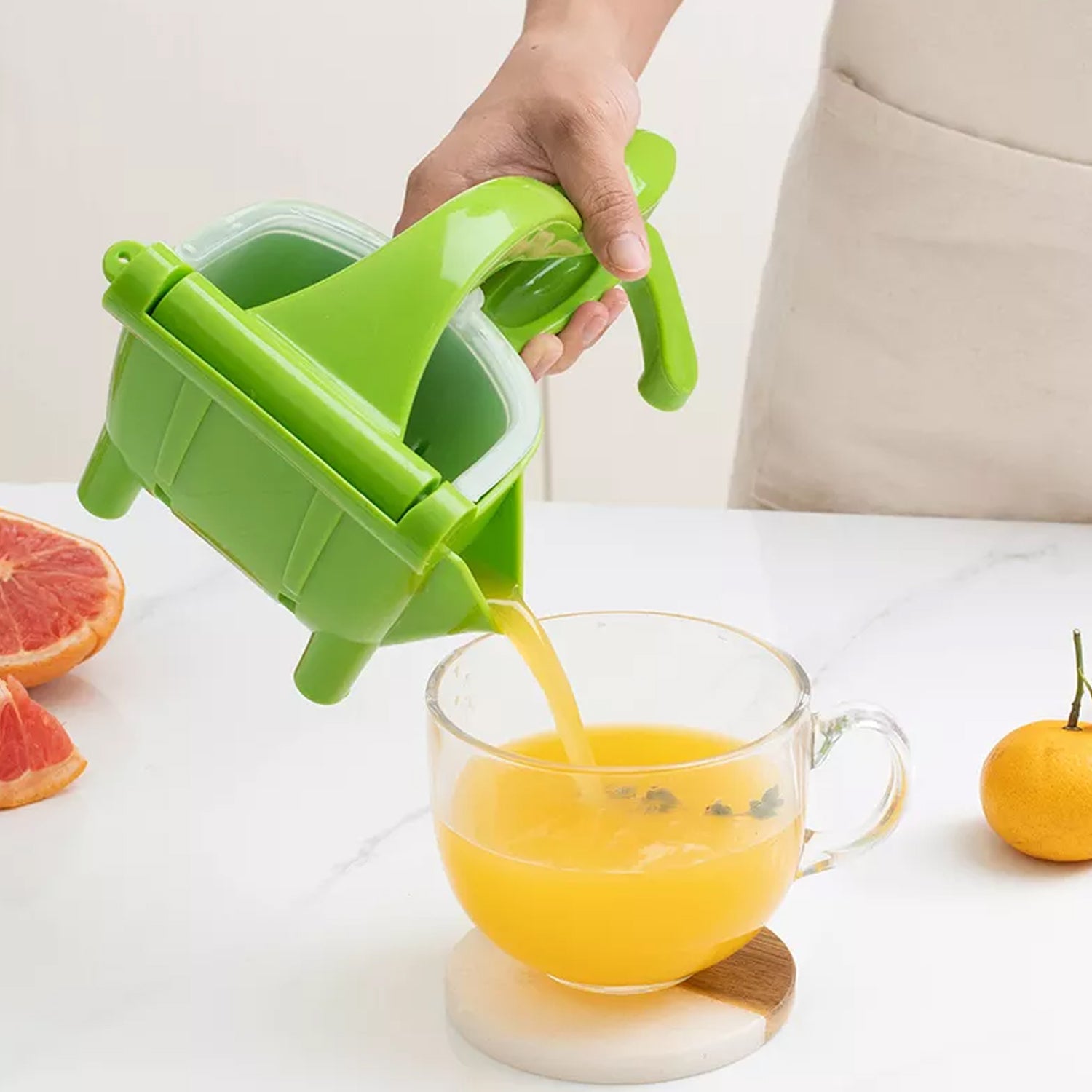 Heavy Duty Manual Juice Press – Handheld Fruit Squeezer Juicer