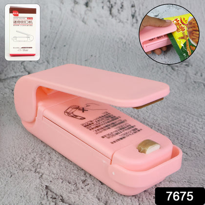 7675 Mini Portable Plastic Bag Sealing Machine front view