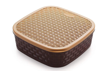 Multipurpose Masala Dabba Spice Box with 7 compartments and clear lid