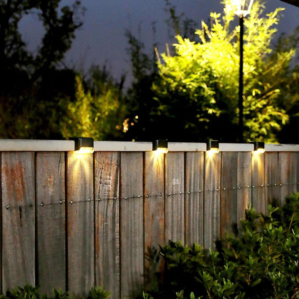 Set of 4 waterproof solar deck and fence lights by Wukusy