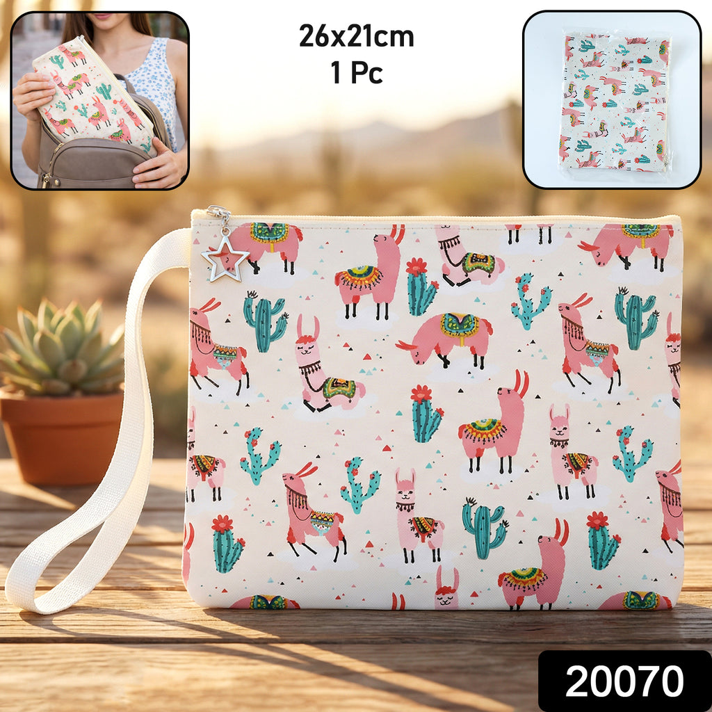 Printed Zipper Pouch (26  21 Cm 1 Pc)