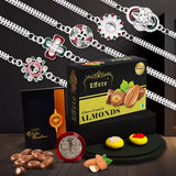Rakhi Gift Set for Brother – Designer Combo & Silver Coin | Wukusy