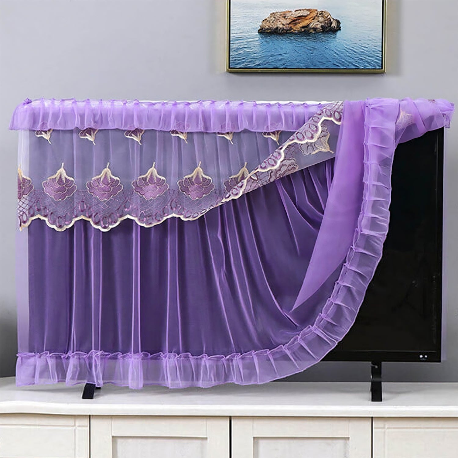 Dustproof TV Screen Protector Cover – Cloth Cover for 32-Inch Indoor TVs