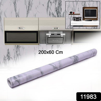 Adhesive Kitchen Wallpaper marble pattern roll 60x200cm