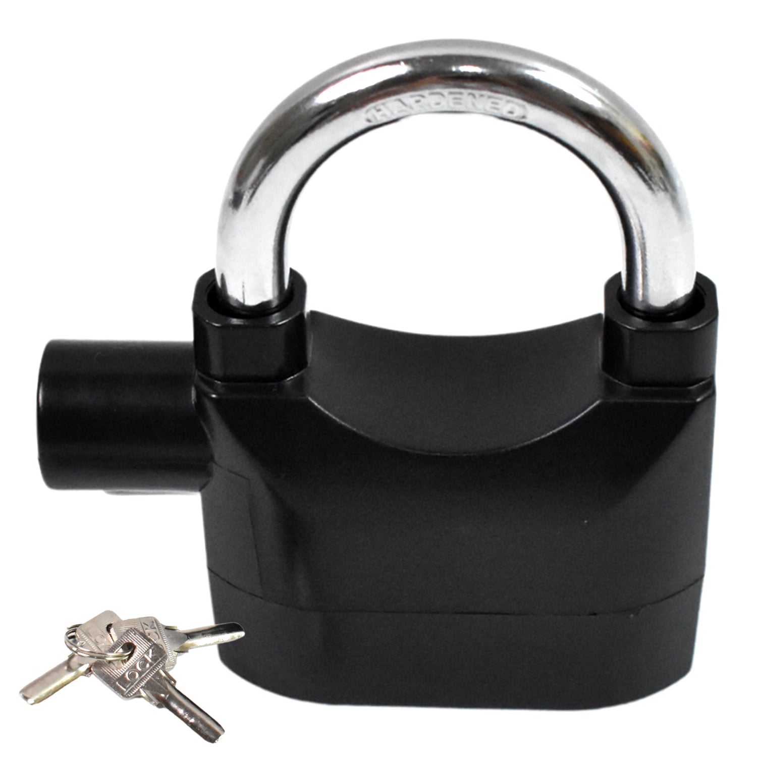 Plastic body siren alarm padlock with 3 keys set